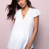 Hot Seraphine Weise Umstandsbluse Mit Luftigen Armeln