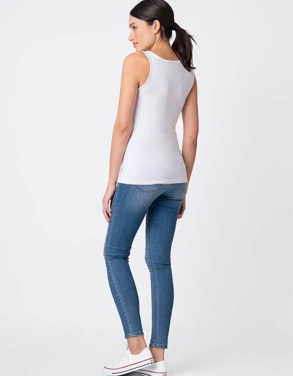 Hot Seraphine Weises Umstandstop Und Stilltop