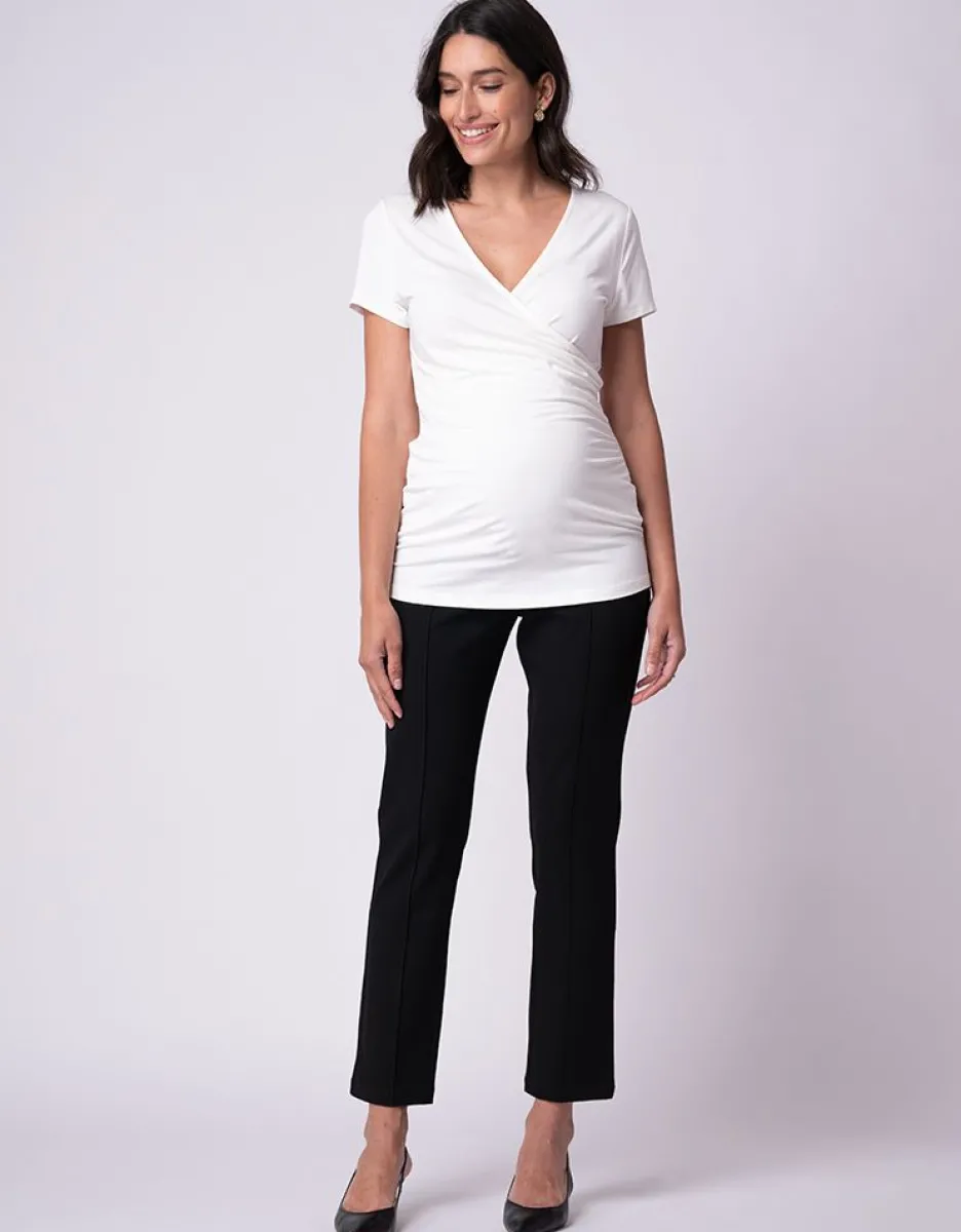 Online Seraphine Wickel Umstands- Und Stilltops Doppelpack, Schwarz & Weis