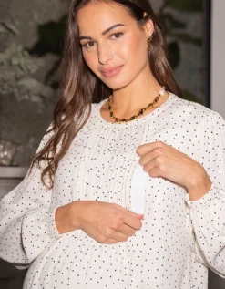 Shop Seraphine Zart Getupfte Still- & Umstandsbluse