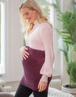New Seraphine Zweifarbiger Umstands- & Stillpullover